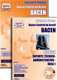 Banco Central do Brasil (BACEN)-TÉCNICO - SUPORTE TÉCNICO-ADMINISTRATIVO - ÁREA 1-TÉCNICO - SEGURANÇA INSTITUCIONAL - ÁREA 2-ANALISTA - CONHECIMENTOS BÁSICOS